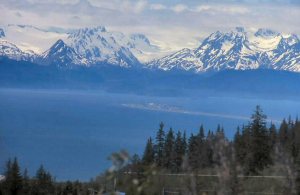 View of Homer Spit, down the coast of Alaska